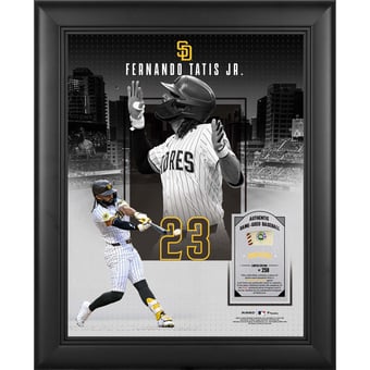 Fernando Tatis Jr. San Diego Padres Framed 11" x 14" Showcase Collage with a Piece of Game-Used Ball - Limited Edition of 250