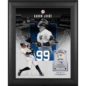 Aaron Judge New York Yankees Framed 11" x 14" Showcase Collage with a Piece of Game-Used Ball - Limited Edition of 250