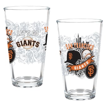 San Francisco Giants Two-Piece 16oz. Hometown Series Pint Glass Set