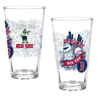 Boston Red Sox Two-Piece 16oz. Hometown Series Pint Glass Set