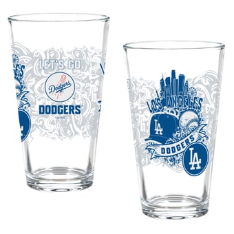 Los Angeles Dodgers Two-Piece 16oz. Hometown Series Pint Glass Set