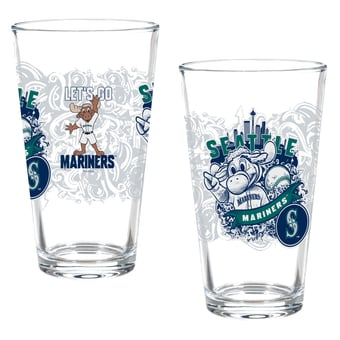 Seattle Mariners Two-Piece 16oz. Hometown Series Pint Glass Set