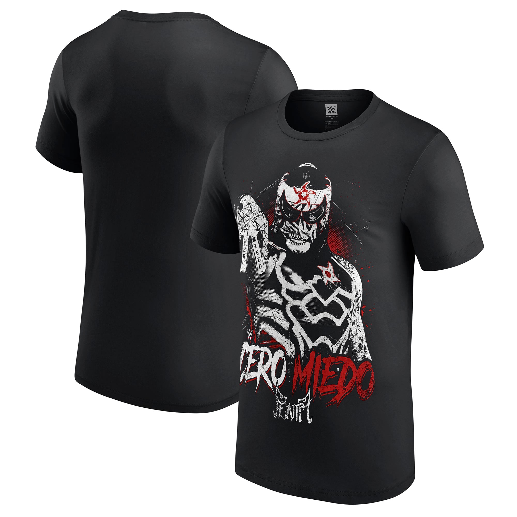 Men's Black Penta WWE Hand Sign Photo T-Shirt