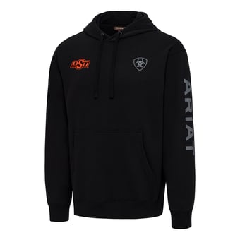 Men's Ariat  Black Oklahoma State Cowboys Logo Hoodie