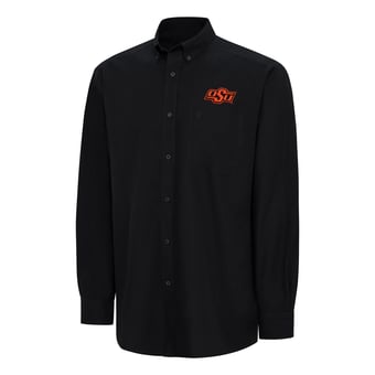 Men's Ariat  Black Oklahoma State Cowboys Wrinkle Free Classic Button-Down Shirt