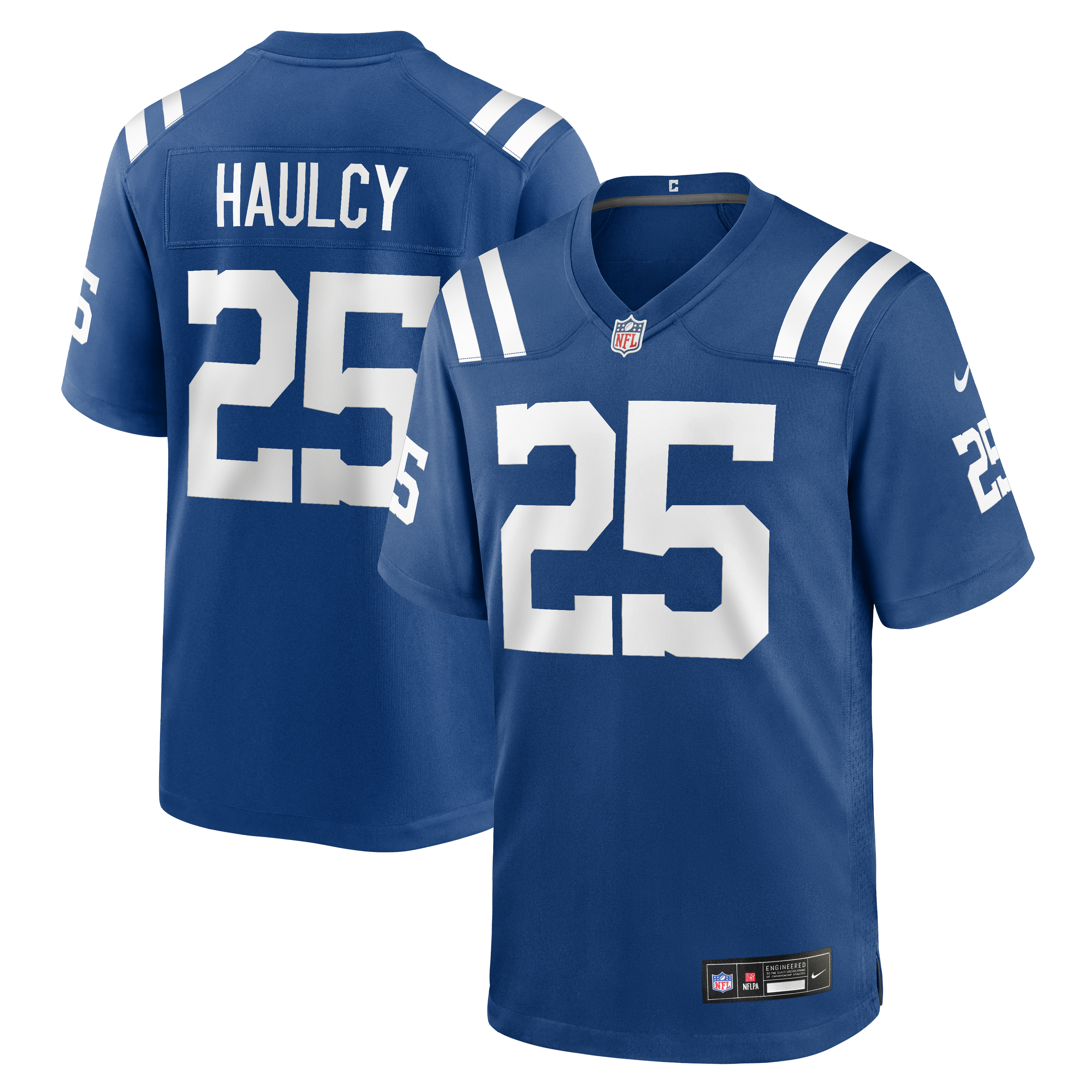 Men's Nike A.J. Haulcy Royal Indianapolis Colts Team Game Jersey