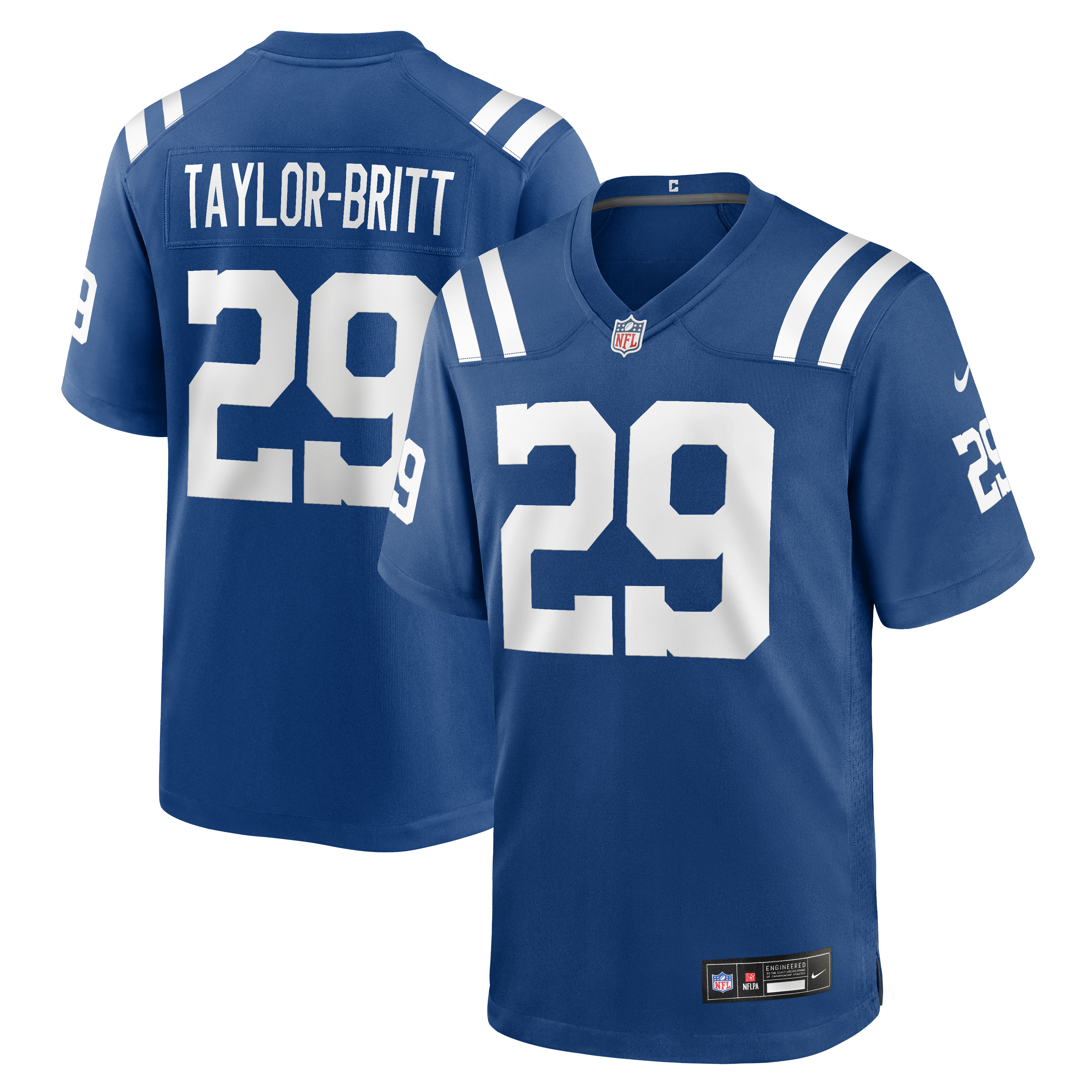 Men's Nike Cam Taylor-Britt Royal Indianapolis Colts Team Game Jersey