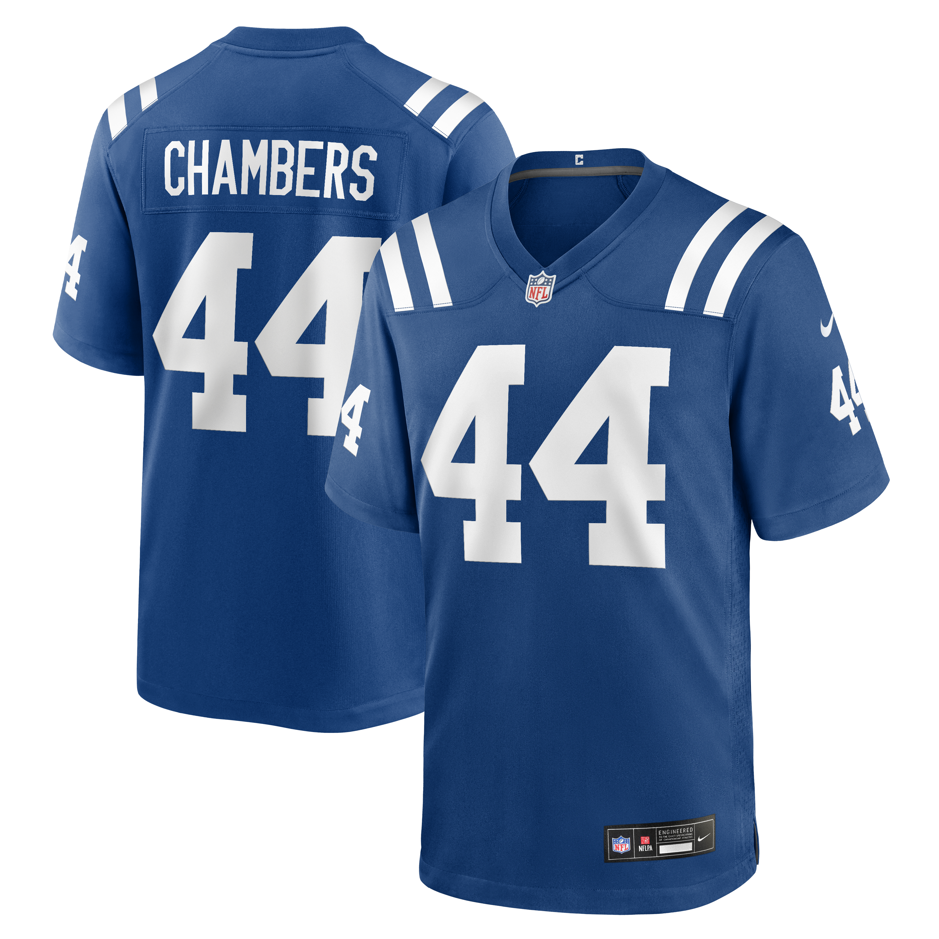 Men's Nike Tahj Chambers Royal Indianapolis Colts Team Game Jersey