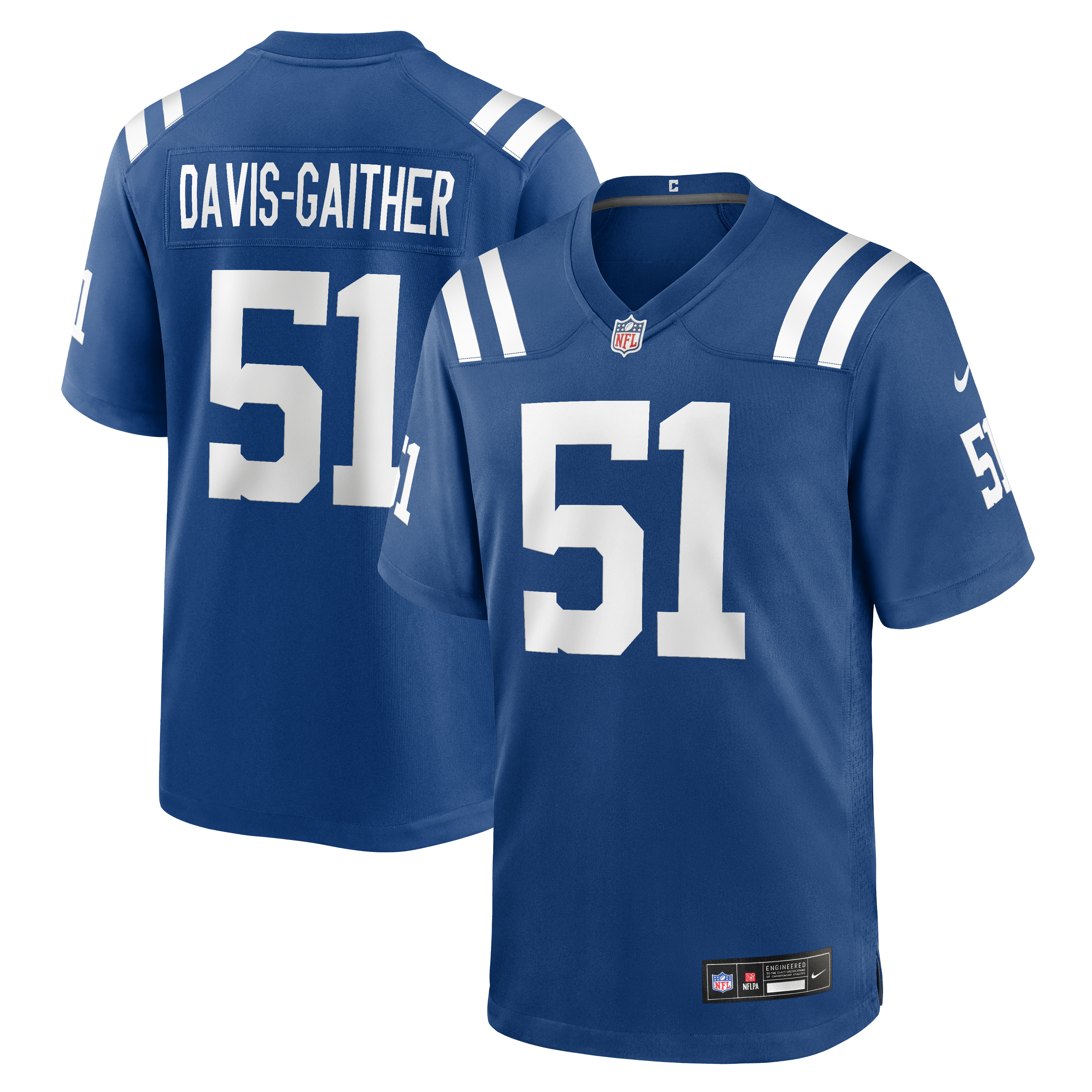Men's Nike Akeem Davis-Gaither Royal Indianapolis Colts Team Game Jersey