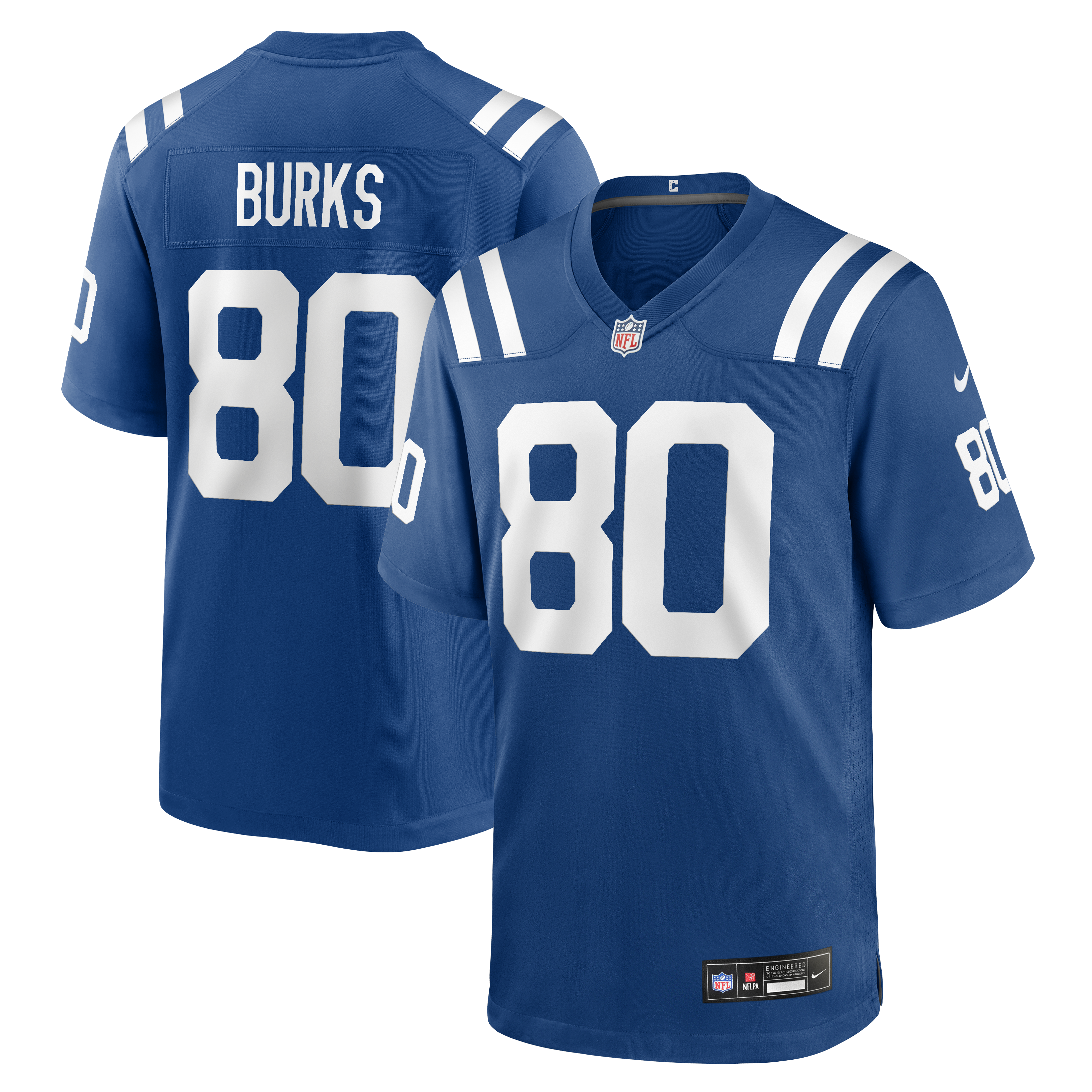 Men's Nike Deion Burks Royal Indianapolis Colts Team Game Jersey