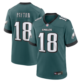 Men's Nike Cole Payton Midnight Green Philadelphia Eagles Team Game Jersey