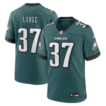 Men's Nike Tucker Large Midnight Green Philadelphia Eagles Team Game Jersey