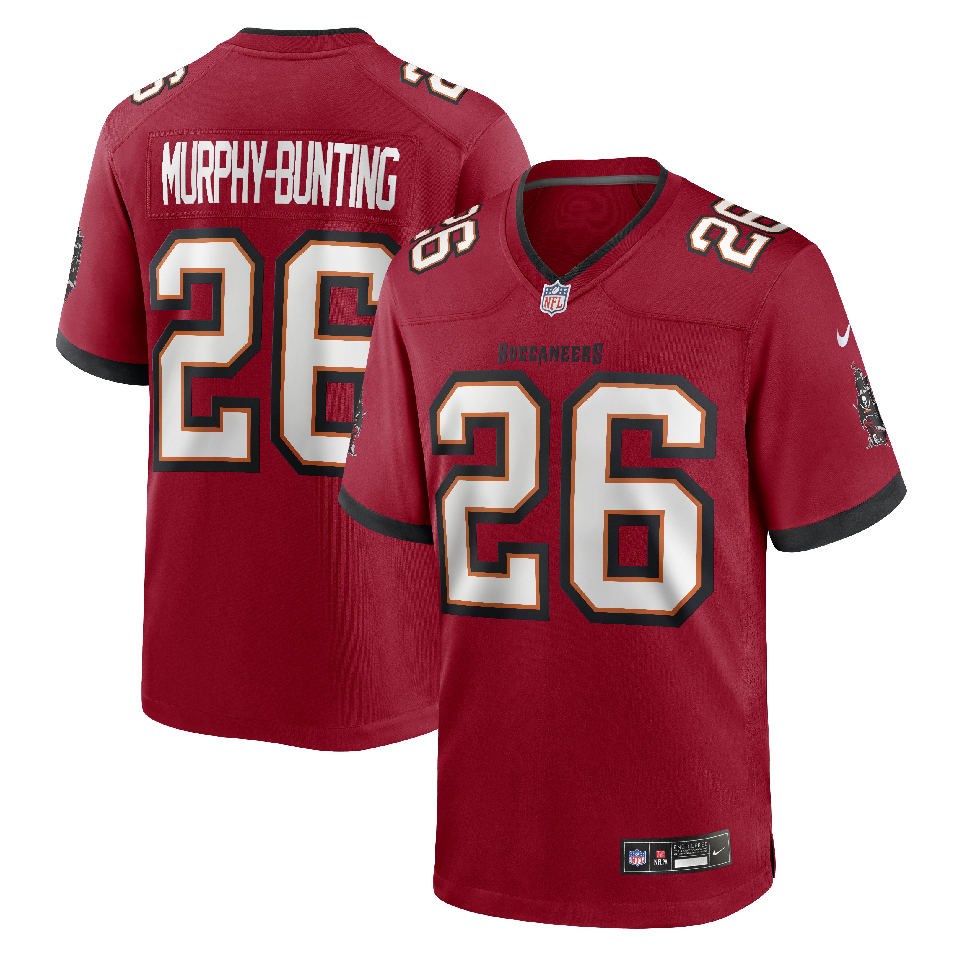 Men's Nike Sean Murphy-Bunting Red Tampa Bay Buccaneers Team Game Jersey