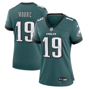 Women's Nike Elijah Moore Midnight Green Philadelphia Eagles Team Game Jersey