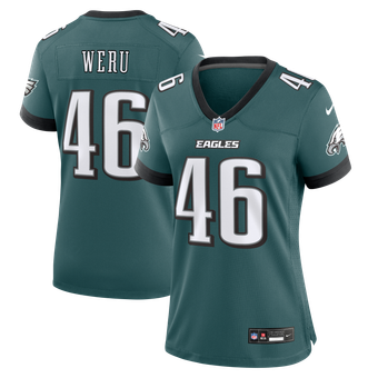 Women's Nike Joshua Weru Midnight Green Philadelphia Eagles Team Game Jersey
