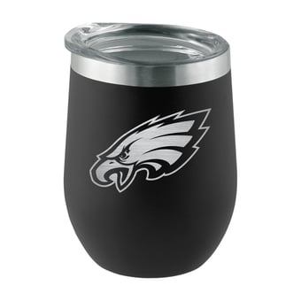 The Memory Company Philadelphia Eagles Black 12oz Etched Stainless Steel Stemless Tumbler