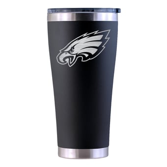 The Memory Company Philadelphia Eagles Black 30oz Etched Stainless Steel Tumbler