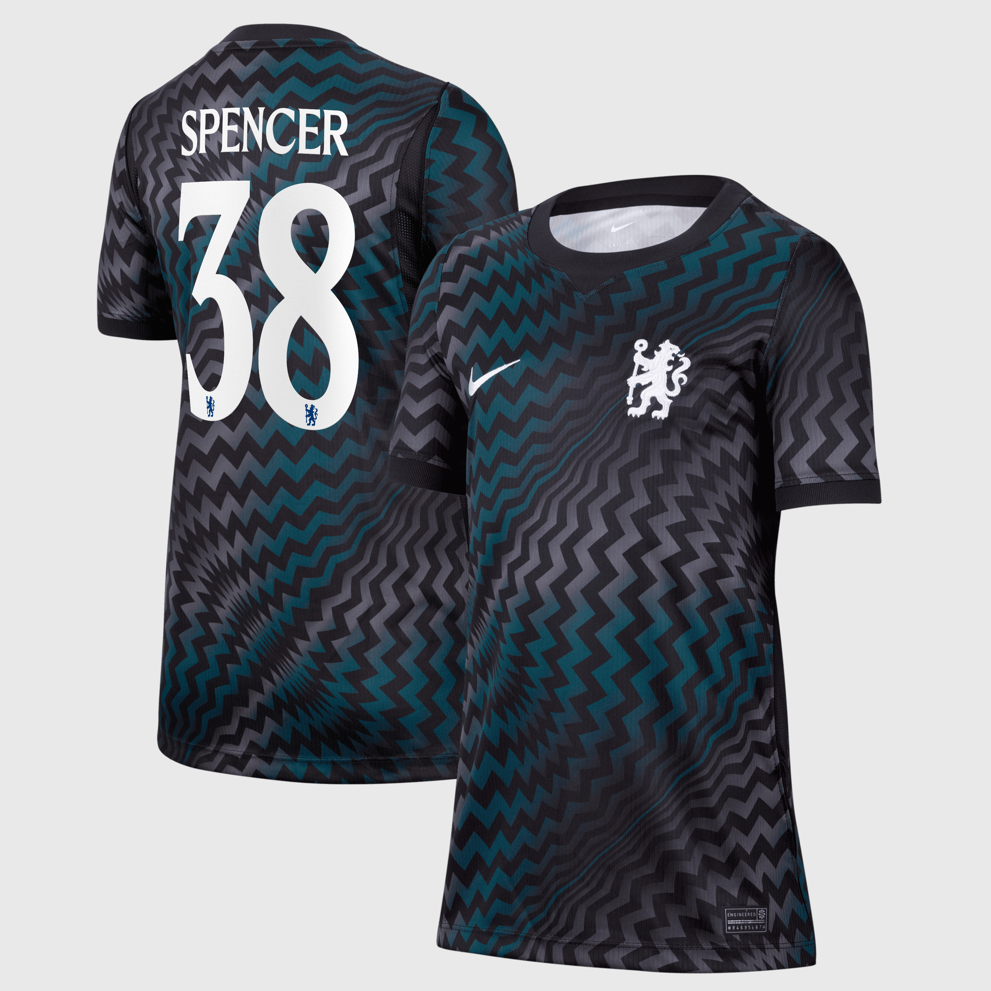 Camiseta Nike de portero del Chelsea Cup Stadium 2026-27 - Niños con dorsal Spencer 38