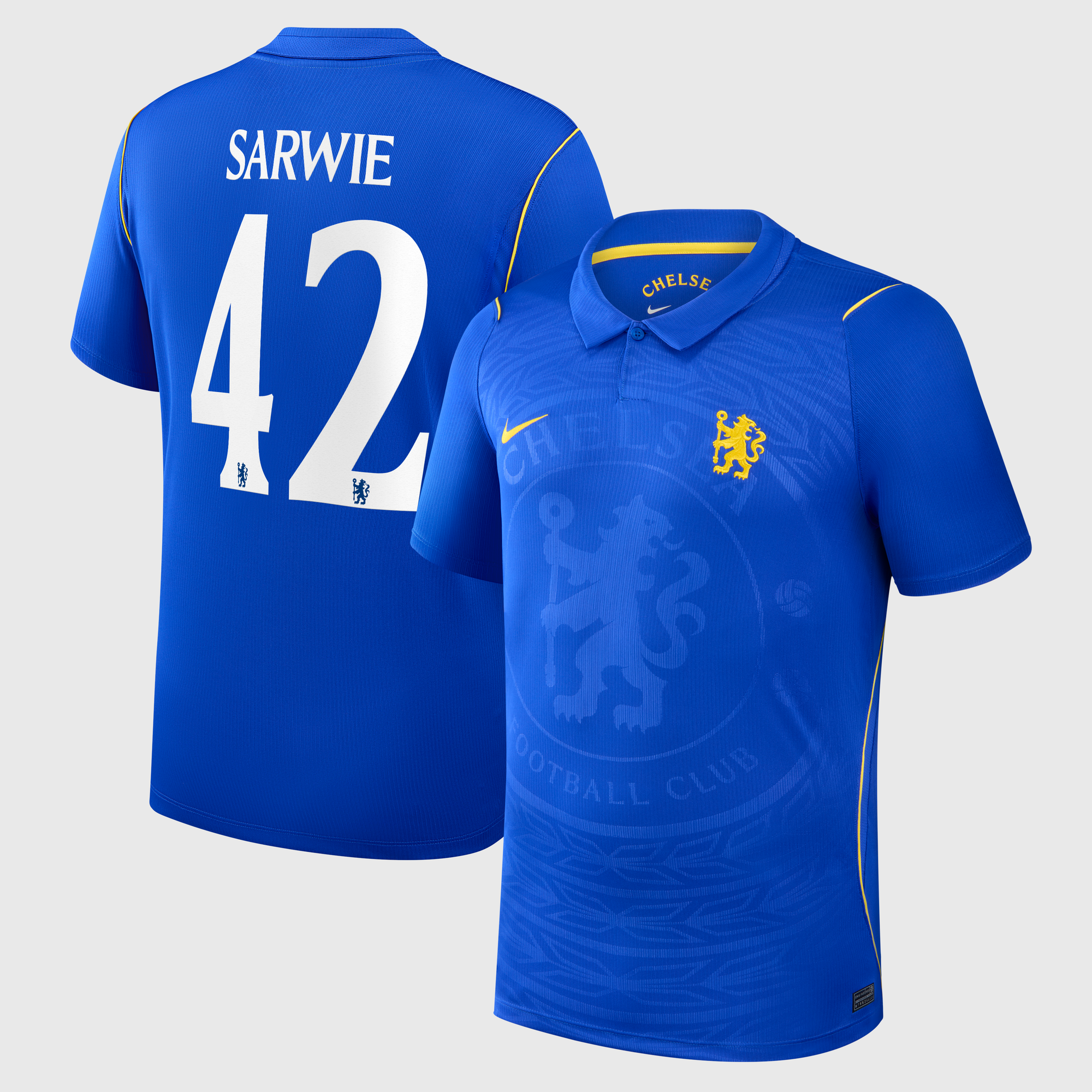 Chelsea Pokal Nike Stadion Heimtrikot 2026-27 mit Aufdruck Sarwie 42