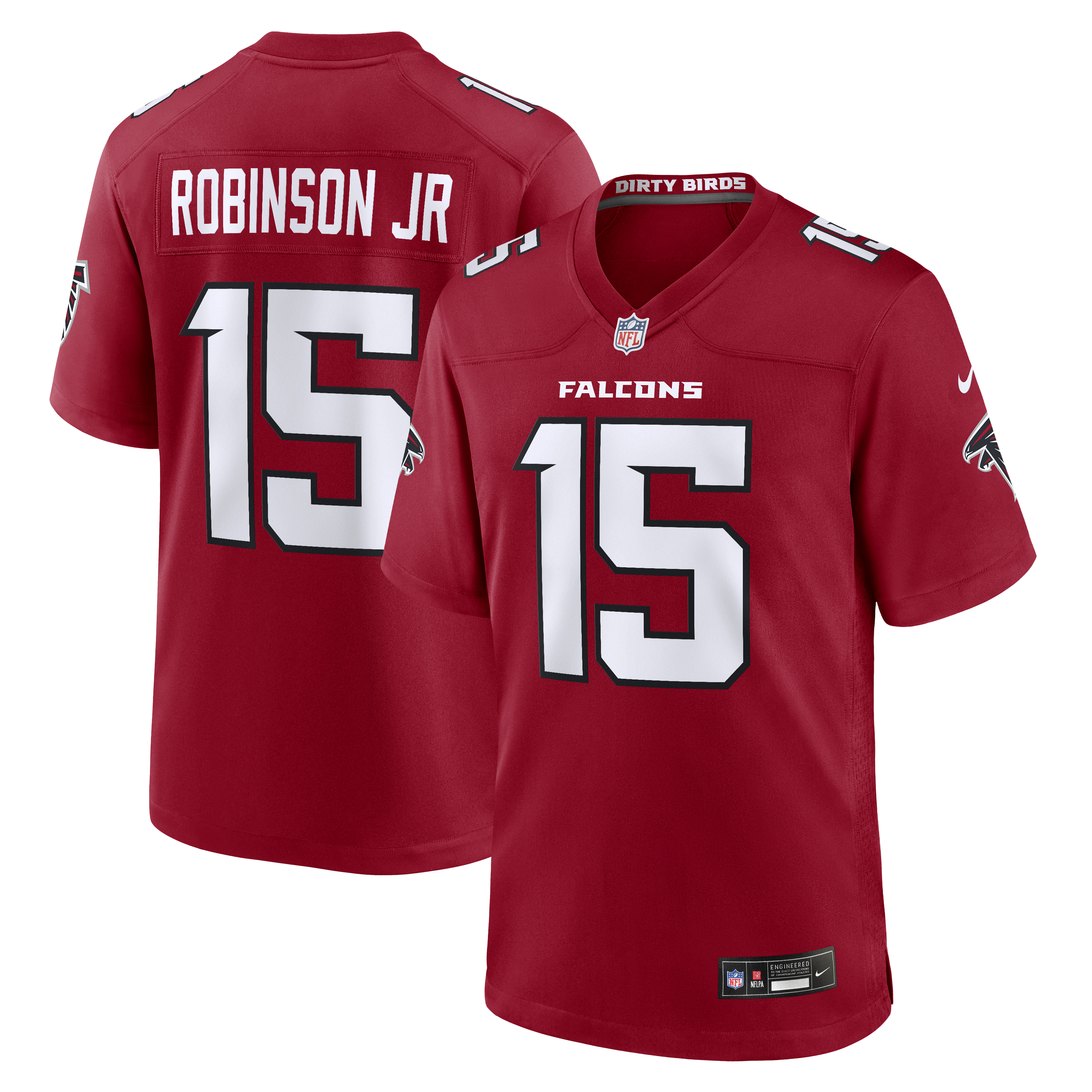 Men's Nike Brian Robinson Jr. Red Atlanta Falcons Team Game Jersey