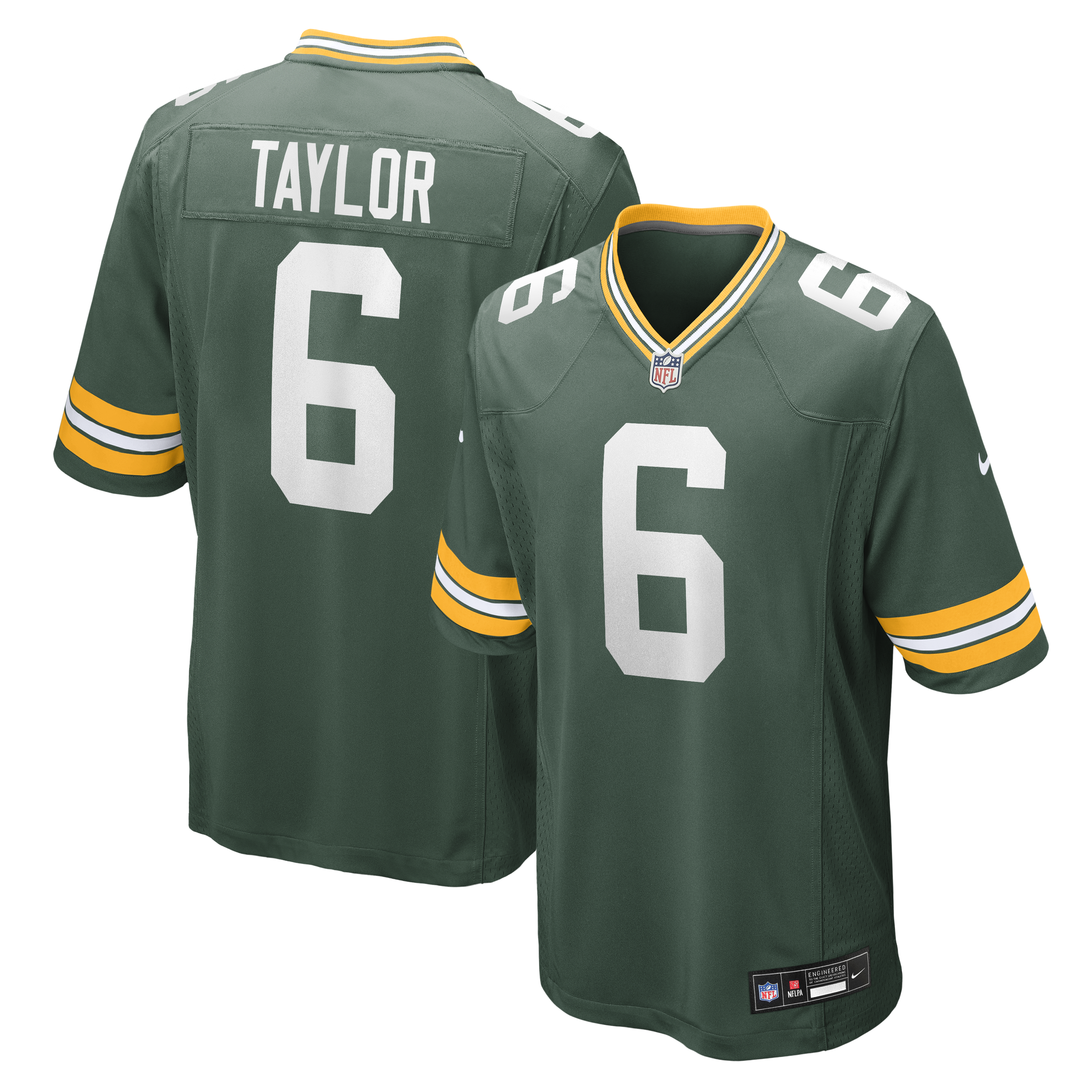 Men's Nike Tyrod Taylor Green Green Bay Packers Team Game Jersey