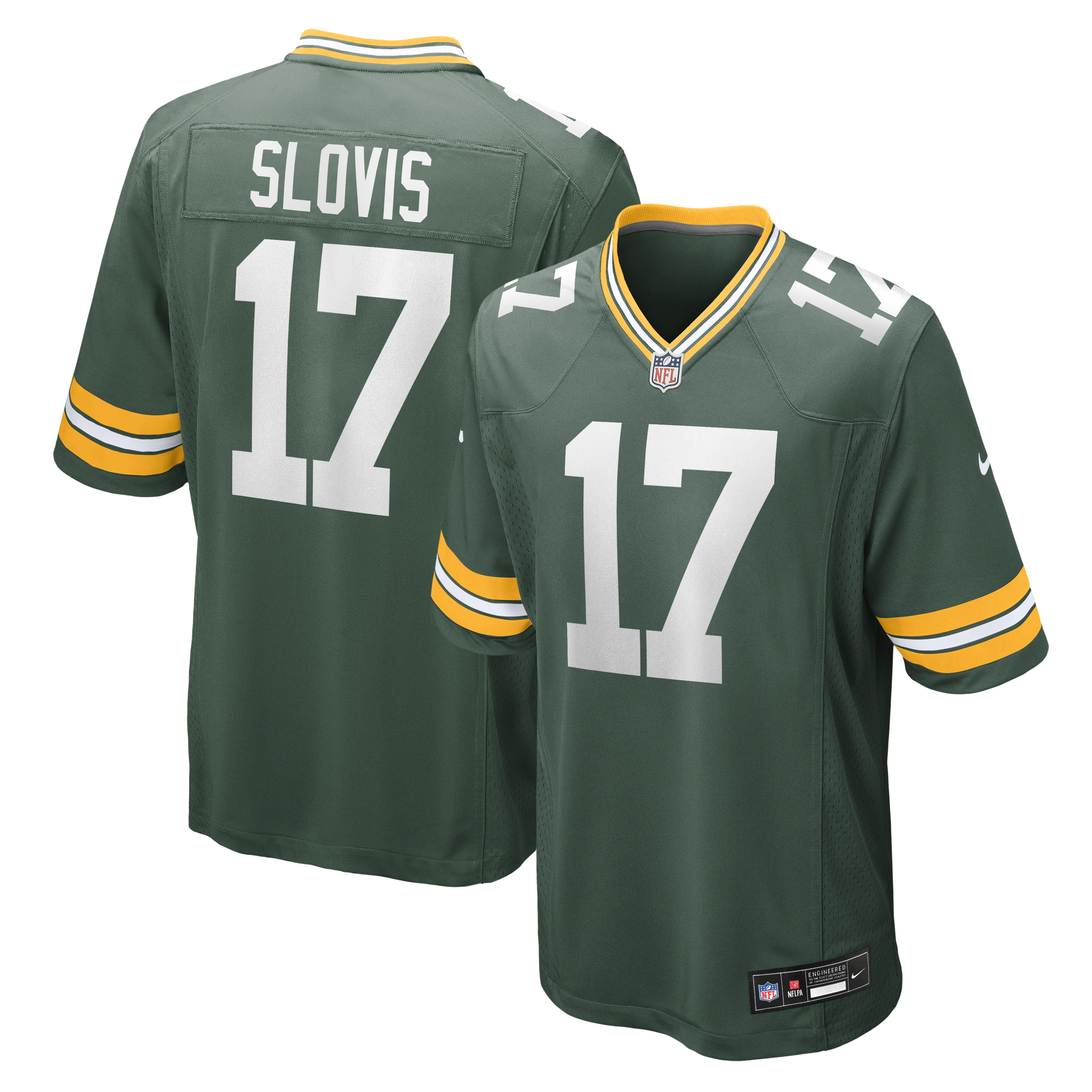 Men's Nike Kedon Slovis Green Green Bay Packers Team Game Jersey