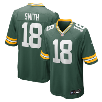 Men's Nike Jonnu Smith Green Green Bay Packers Team Game Jersey