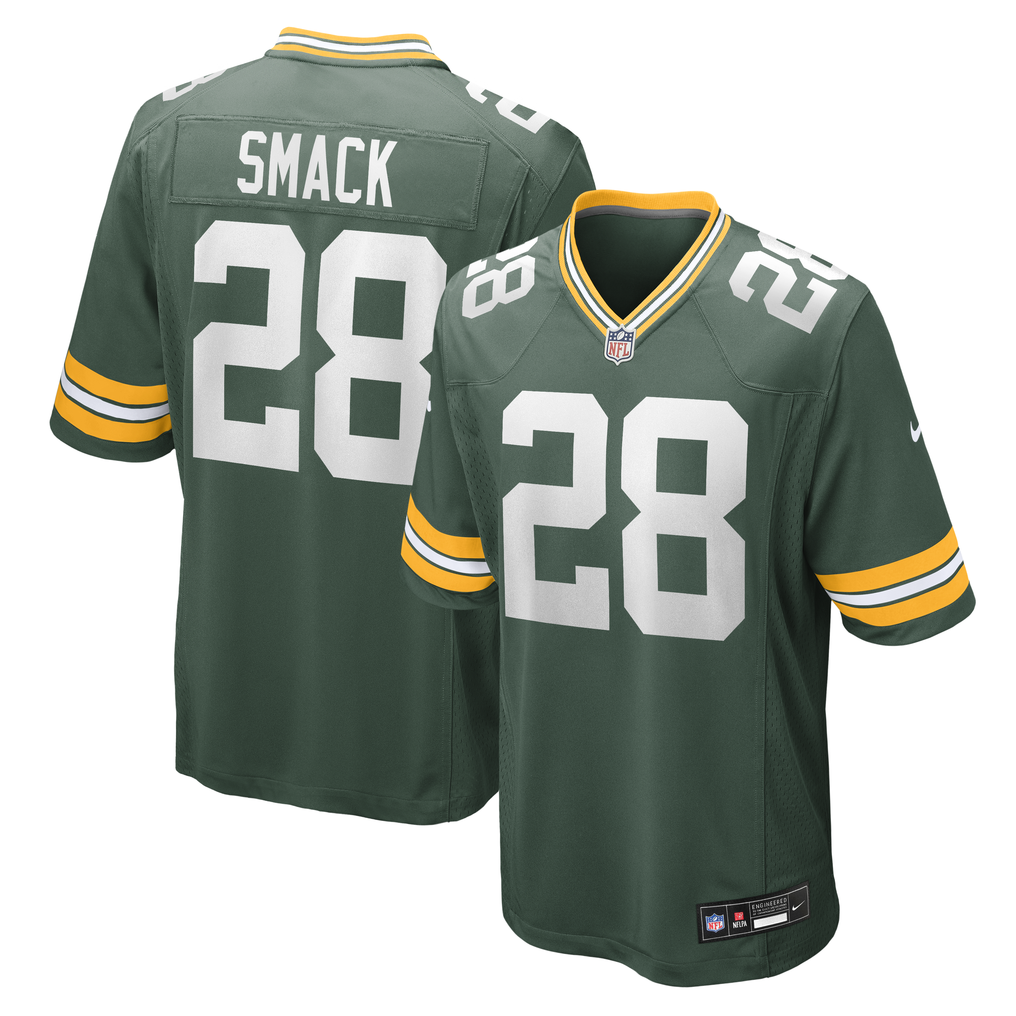 Men's Nike Trey Smack Green Green Bay Packers Team Game Jersey