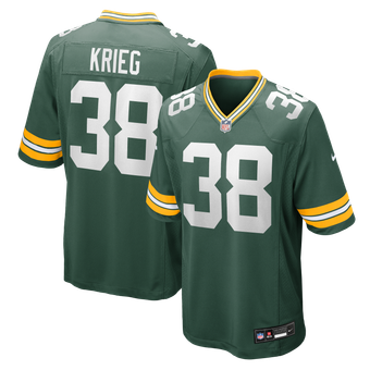 Men's Nike Lenny Krieg Green Green Bay Packers Team Game Jersey