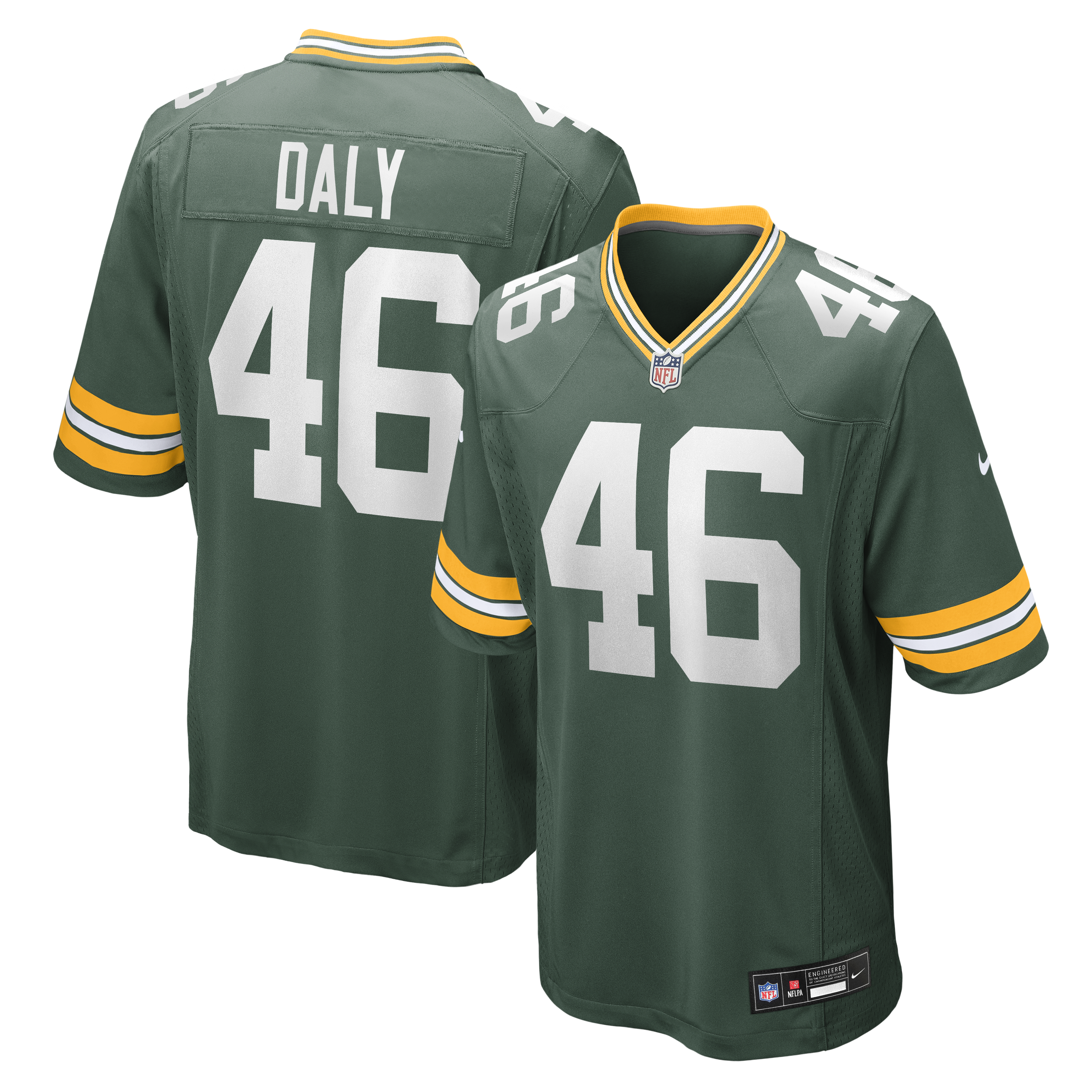 Men's Nike Scott Daly Green Green Bay Packers Team Game Jersey