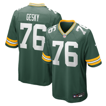 Men's Nike Josh Gesky Green Green Bay Packers Team Game Jersey