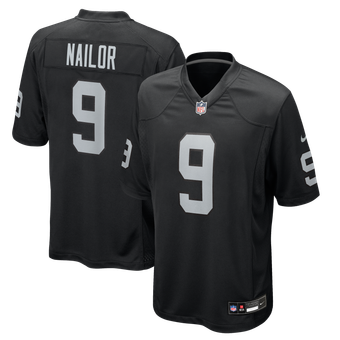 Men's Nike Jalen Nailor Black Las Vegas Raiders Team Game Jersey