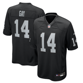 Men's Nike Matt Gay Black Las Vegas Raiders Team Game Jersey