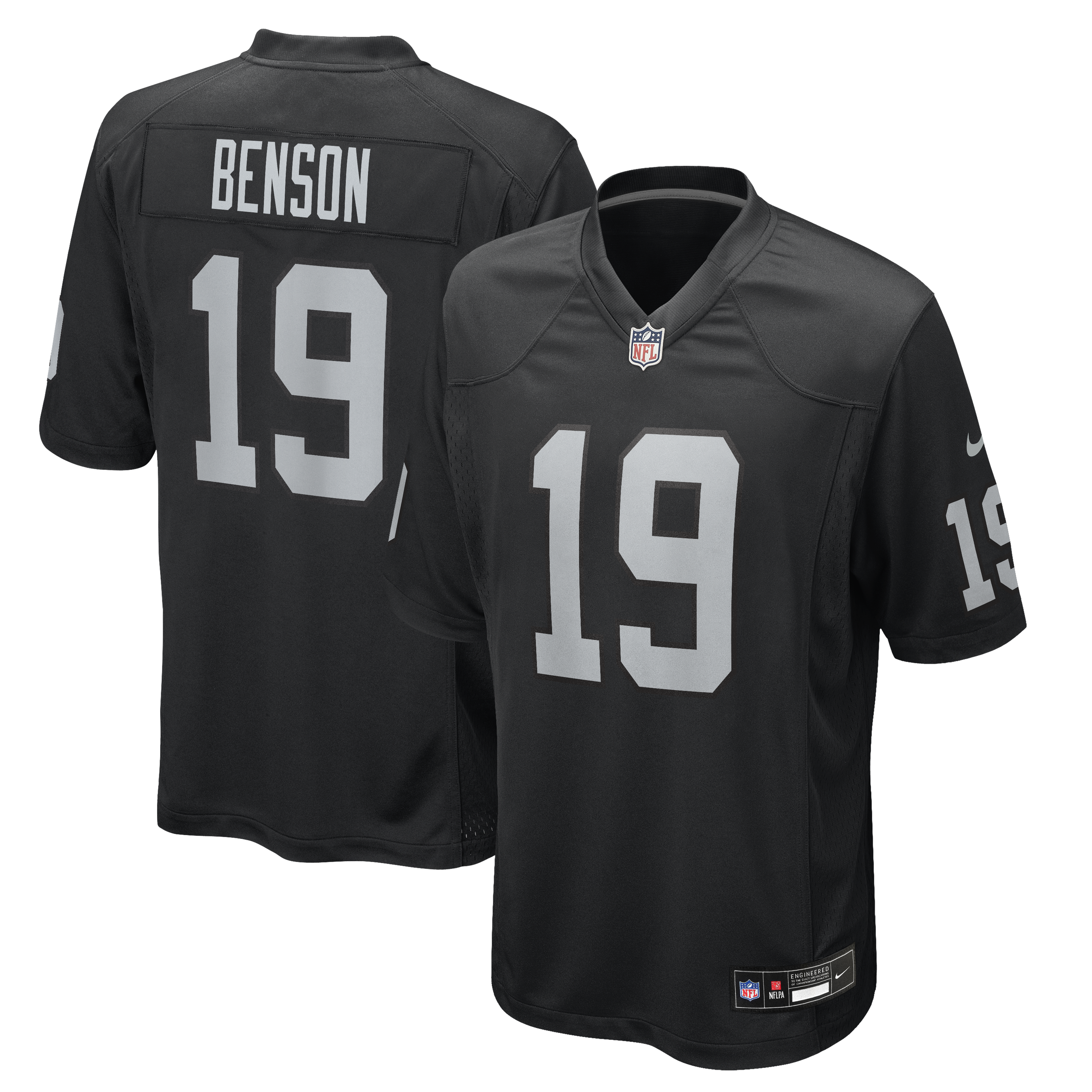 Men's Nike Malik Benson Black Las Vegas Raiders Team Game Jersey