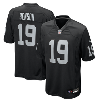 Men's Nike Malik Benson Black Las Vegas Raiders Team Game Jersey