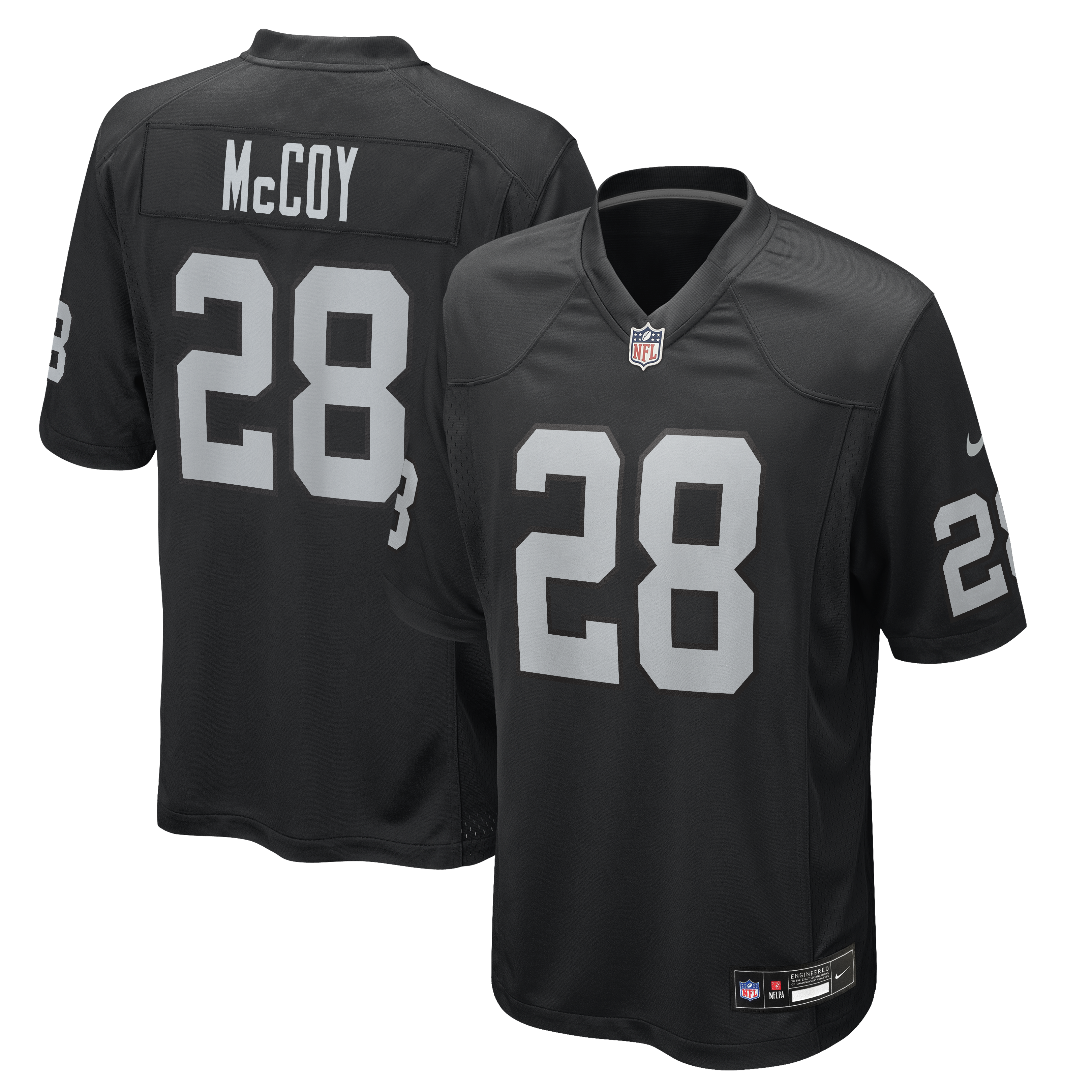 Men's Nike Jermod McCoy Black Las Vegas Raiders Team Game Jersey
