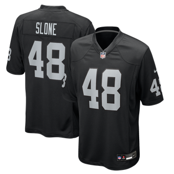 Men's Nike Cian Slone Black Las Vegas Raiders Team Game Jersey