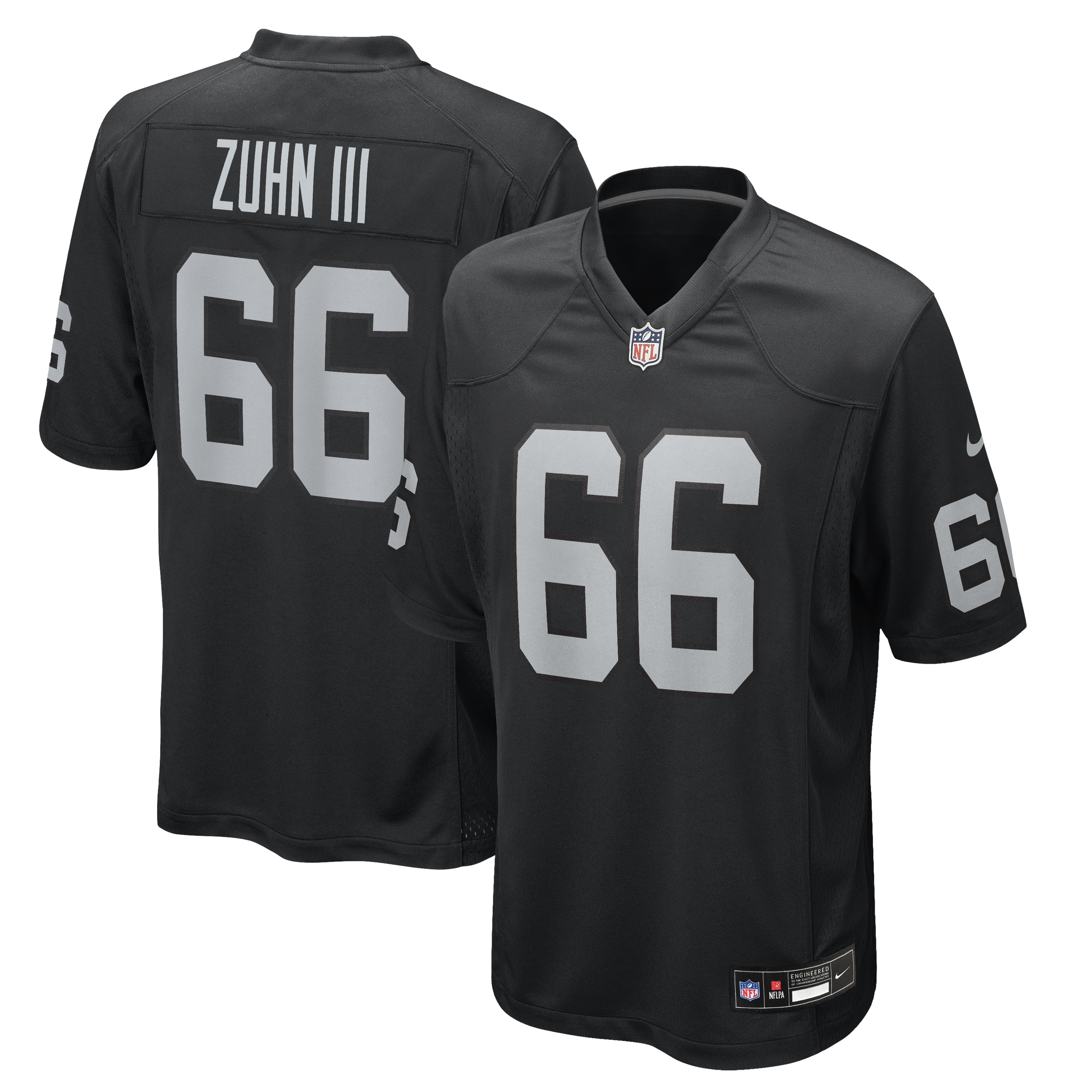 Men's Nike Trey Zuhn III Black Las Vegas Raiders Team Game Jersey