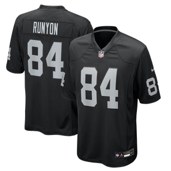 Men's Nike Carter Runyon Black Las Vegas Raiders Team Game Jersey