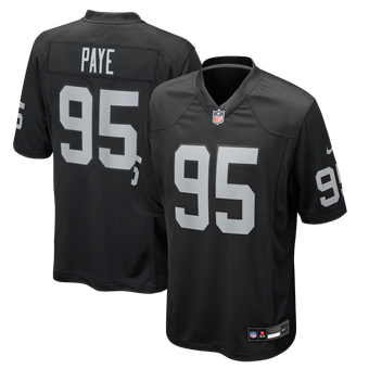 Men's Nike Kwity Paye Black Las Vegas Raiders Team Game Jersey