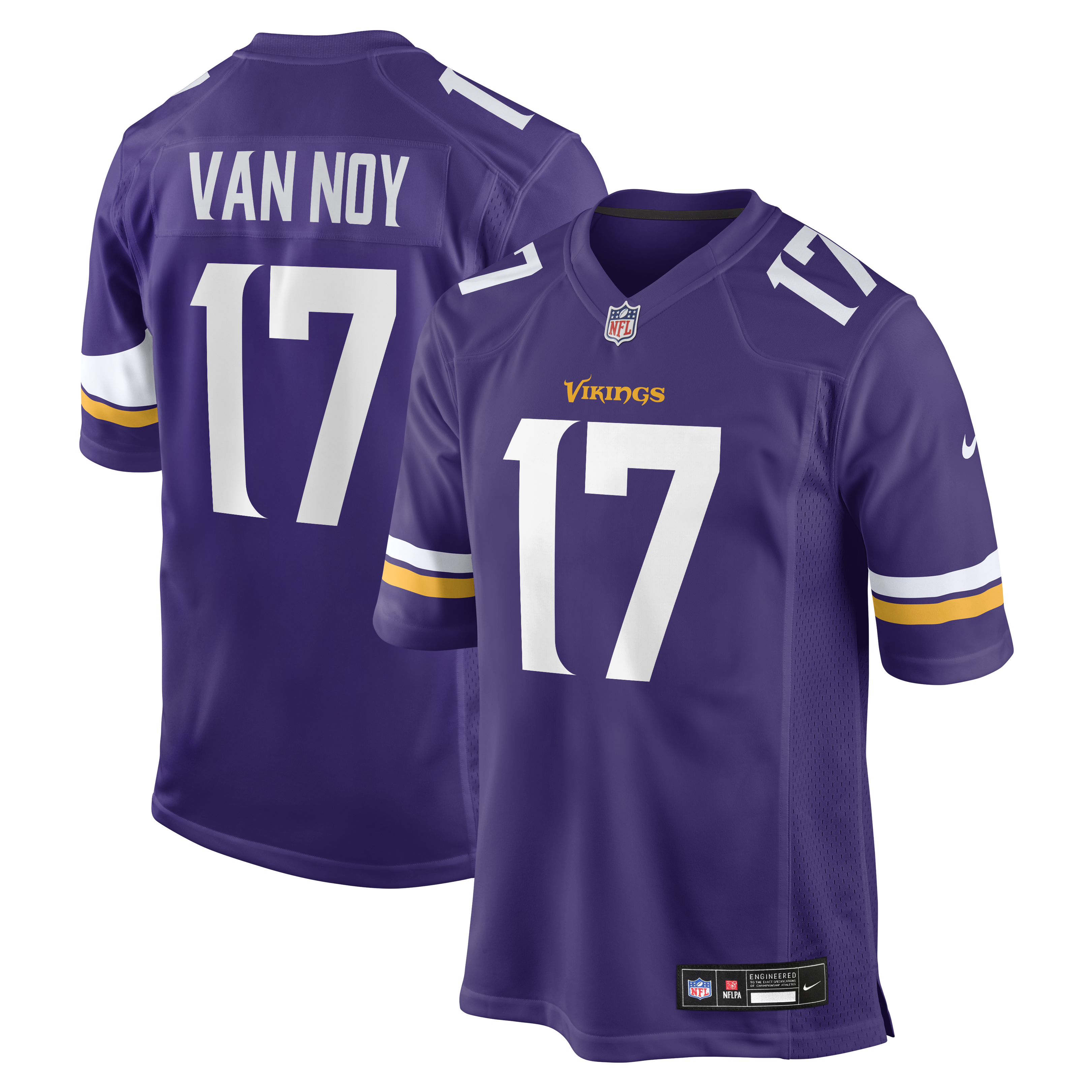 Men's Nike Kyle Van Noy Purple Minnesota Vikings Team Game Jersey