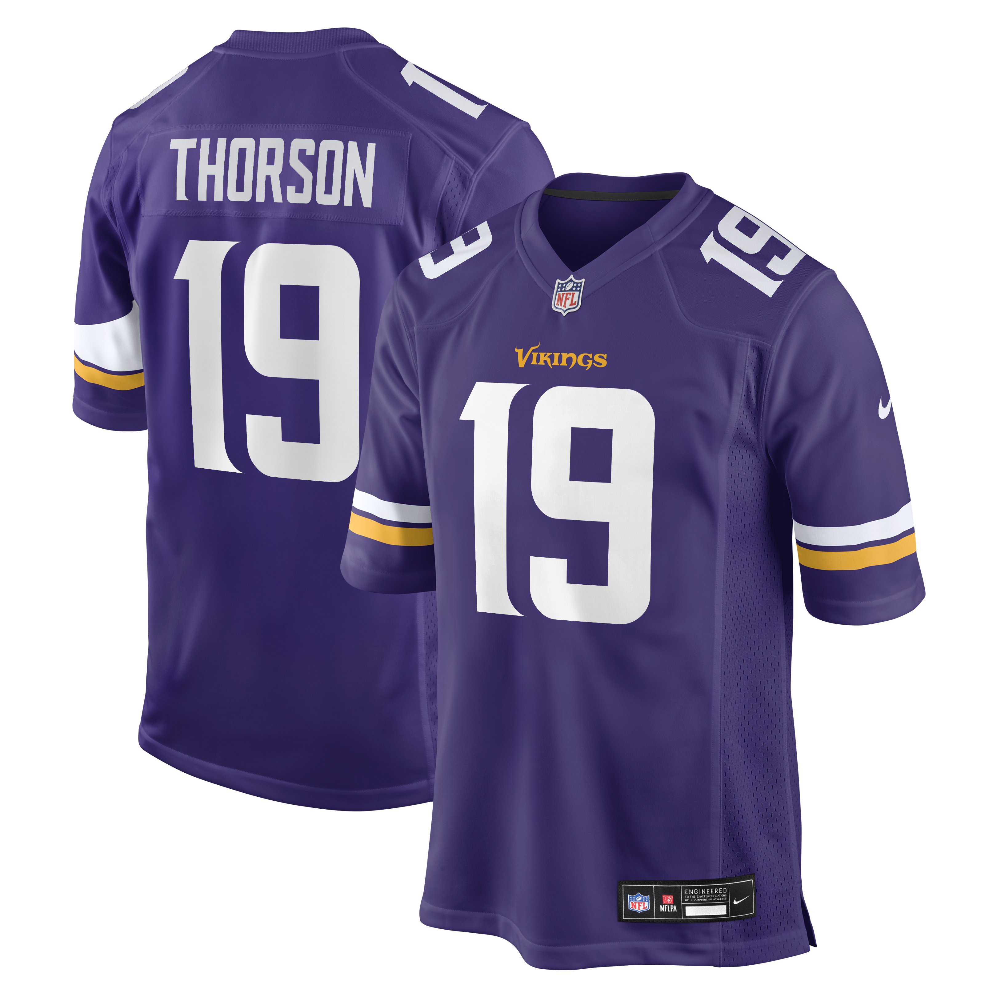 Men's Nike Brett Thorson Purple Minnesota Vikings Team Game Jersey