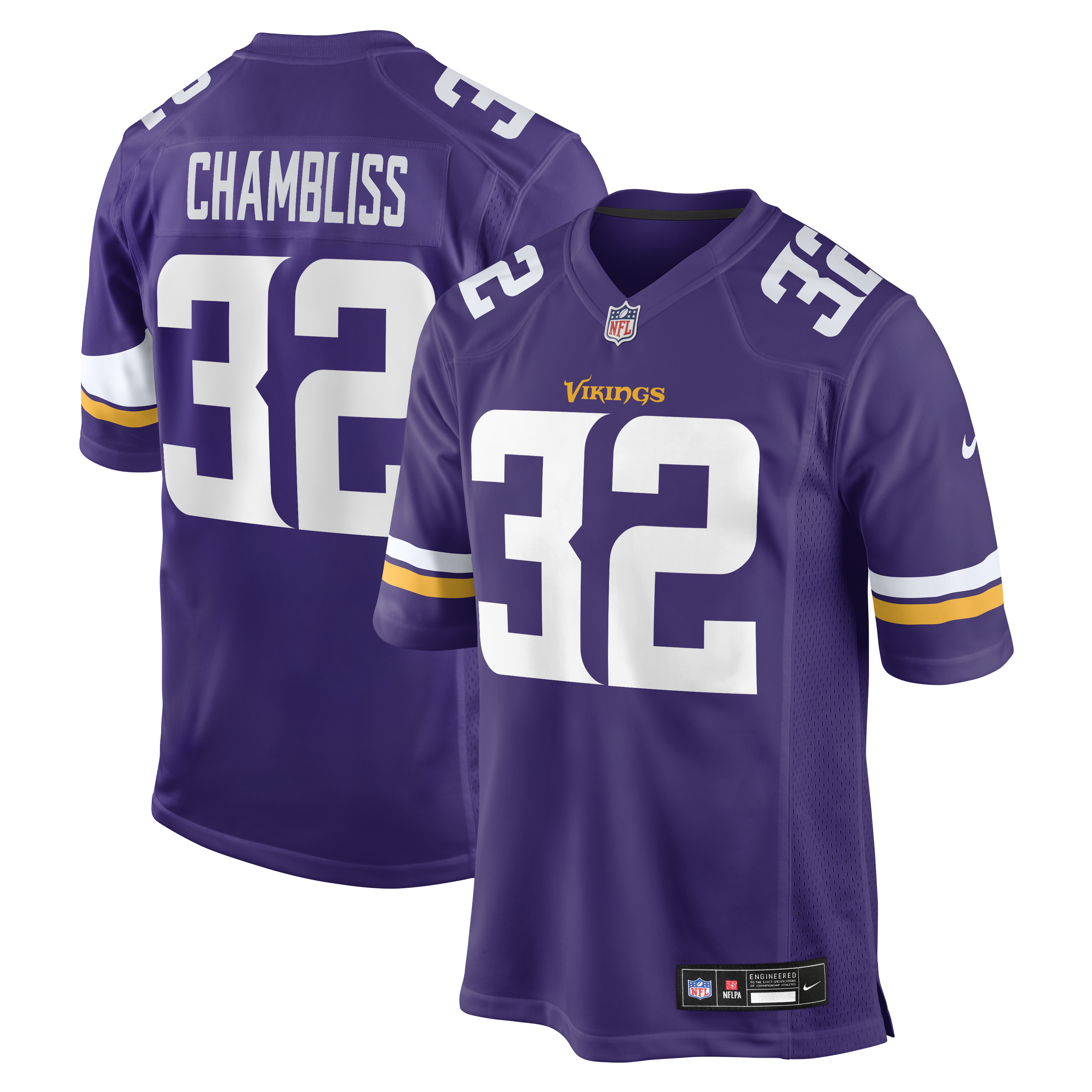 Men's Nike Chaz Chambliss Purple Minnesota Vikings Team Game Jersey