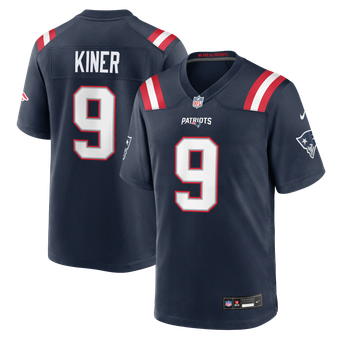 Men's Nike Corey Kiner Navy New England Patriots Team Game Jersey