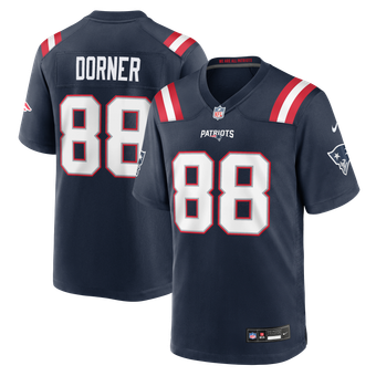Men's Nike Cameron Dorner Navy New England Patriots Team Game Jersey