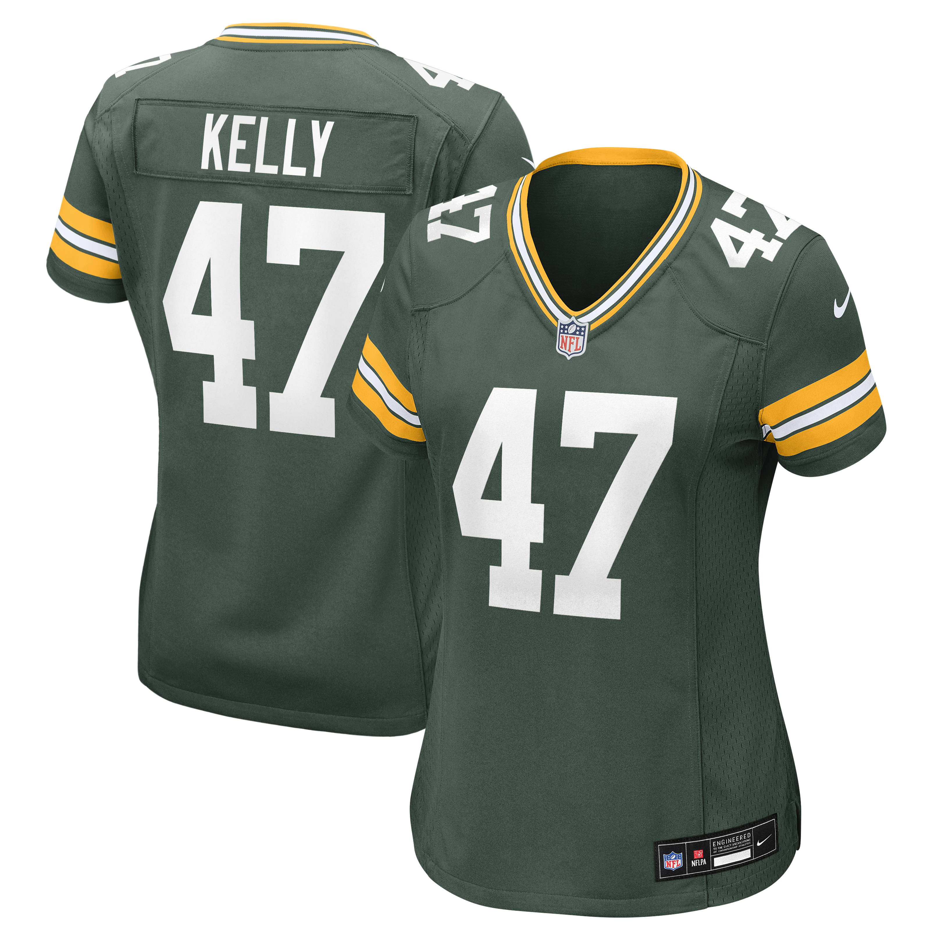 Women's Nike Nyjalik Kelly Green Green Bay Packers Team Game Jersey