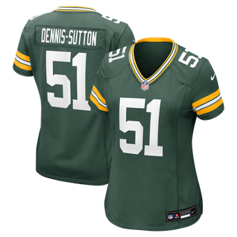 Women's Nike Dani Dennis-Sutton Green Green Bay Packers Team Game Jersey