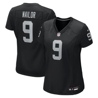 Women's Nike Jalen Nailor Black Las Vegas Raiders Team Game Jersey