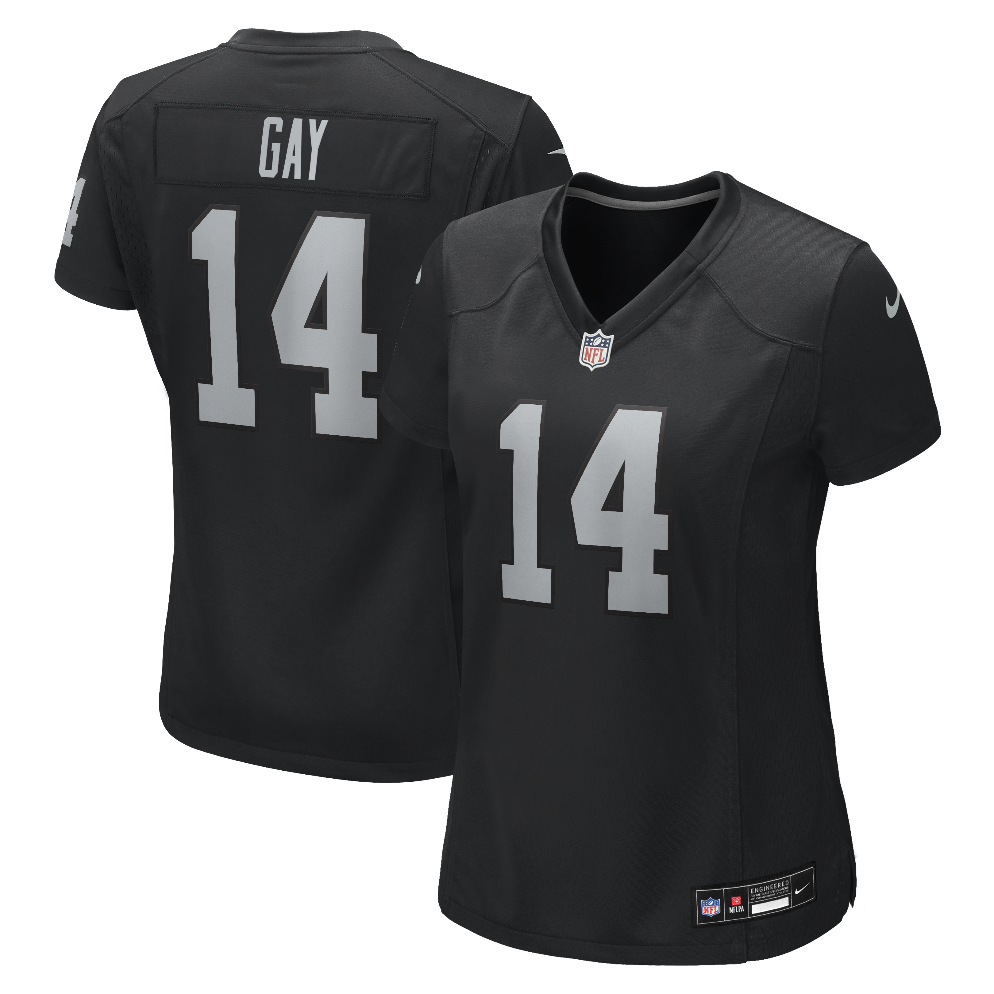 Women's Nike Matt Gay Black Las Vegas Raiders Team Game Jersey