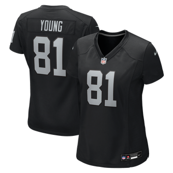 Women's Nike Dareke Young Black Las Vegas Raiders Team Game Jersey